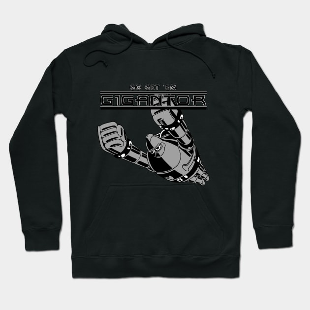 Go get 'em Gigantor (Tetsujin 28-Go) Hoodie by Breakpoint